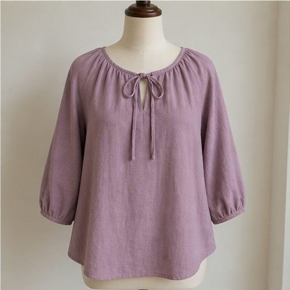 Mauve Wrap Blouse
